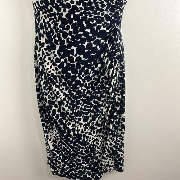 Lauren Ralph Lauren Navy and White Sleeveless Dress - Picture 5 of 8